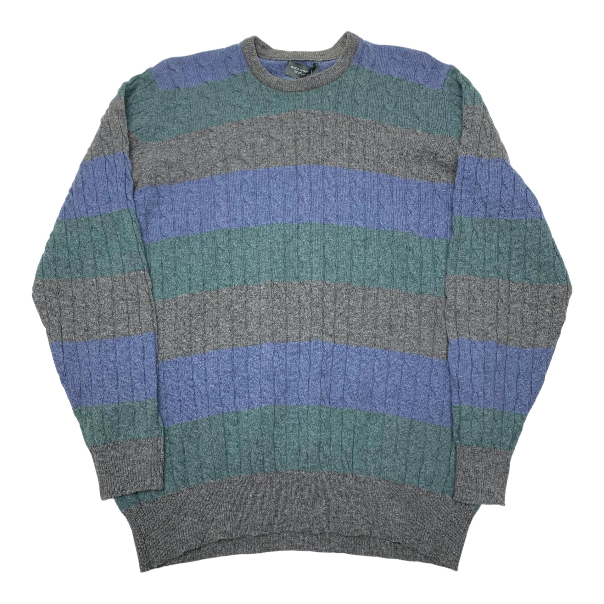 Vintage Hawick Striped Knit L