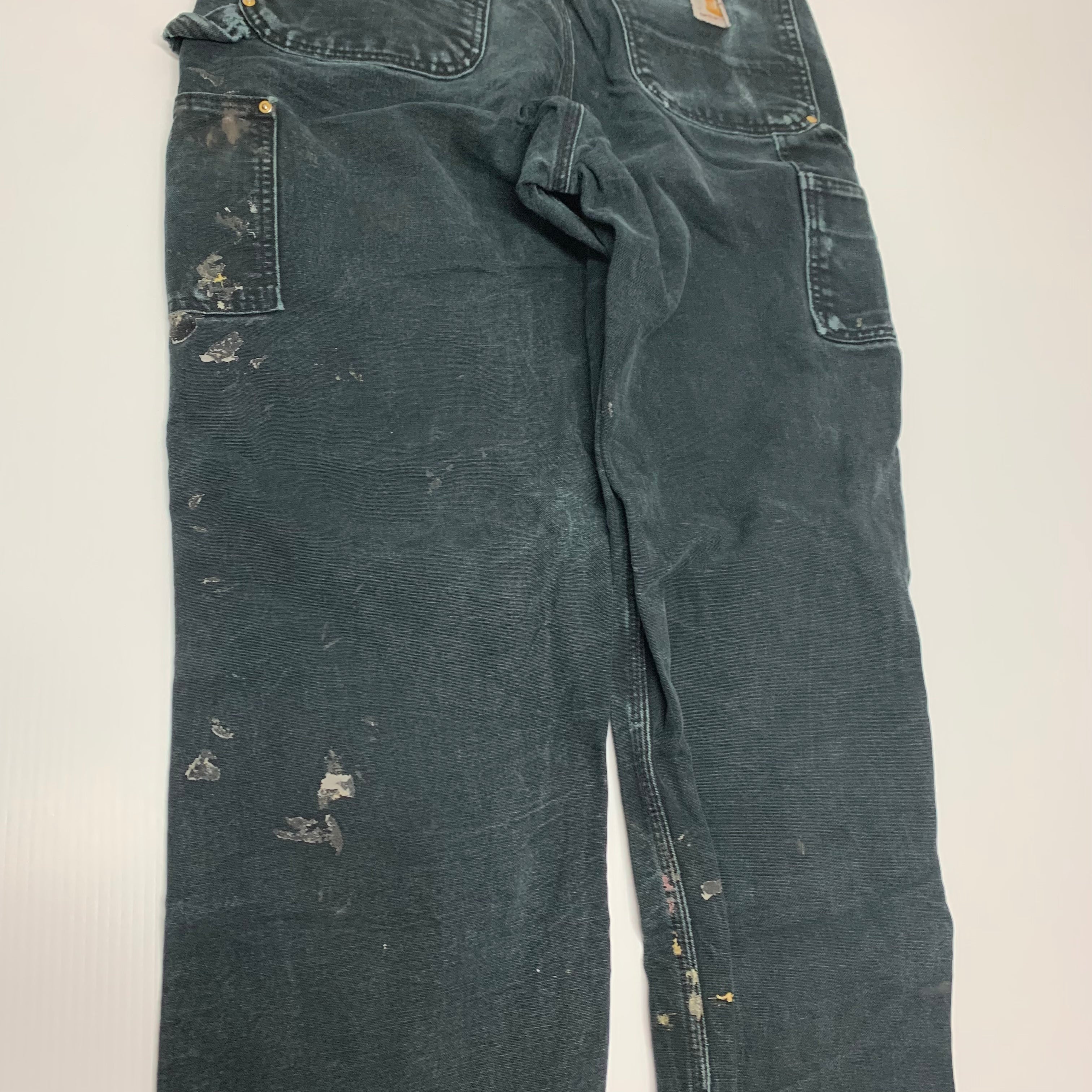 Carhartt Faded/Distressed Black Double Knees 33x34