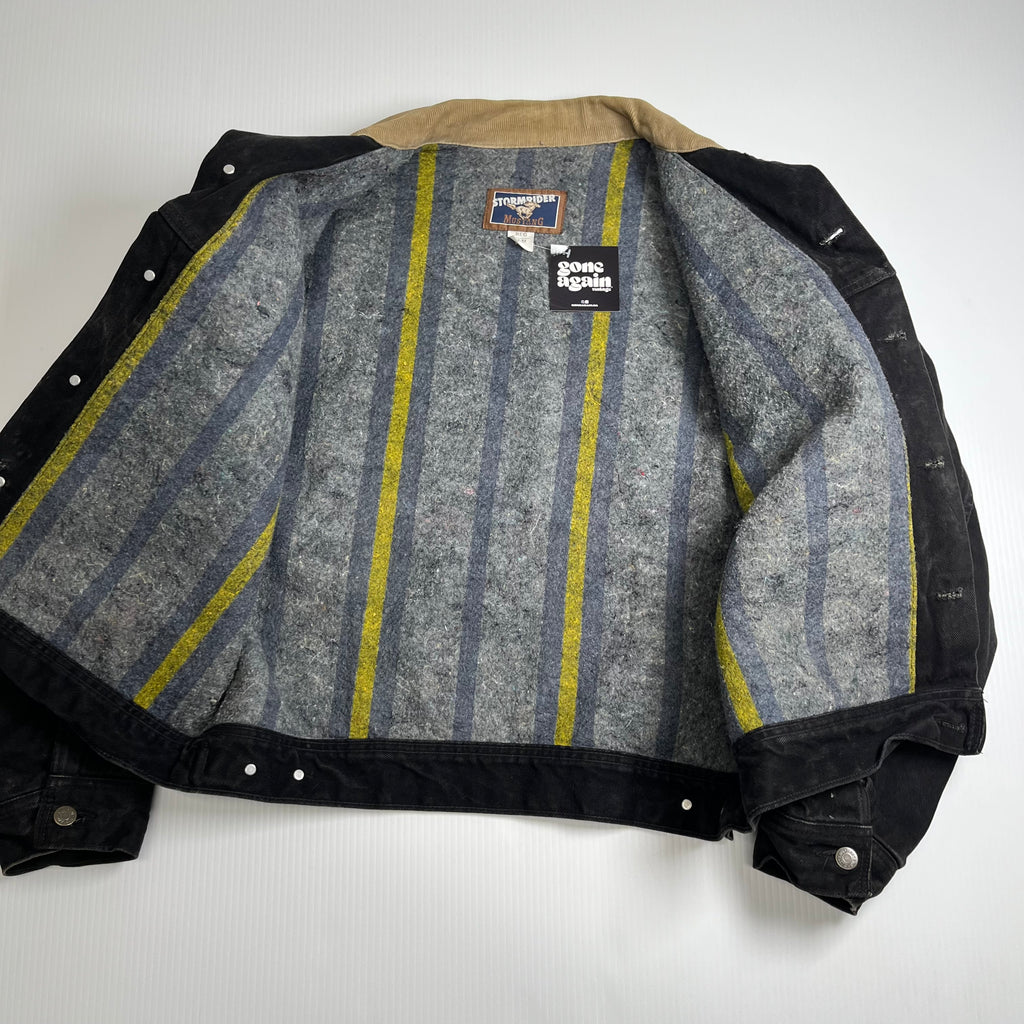 Vintage Stormrider Mustang Blanket Lined Denim Jacket M