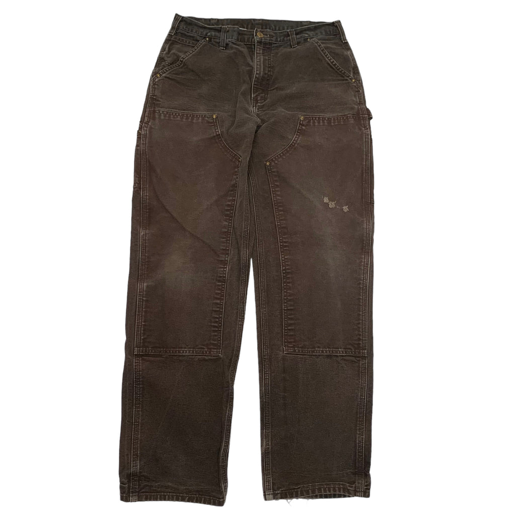 Carhartt Faded Brown Double Knee Denim 32x34 0316