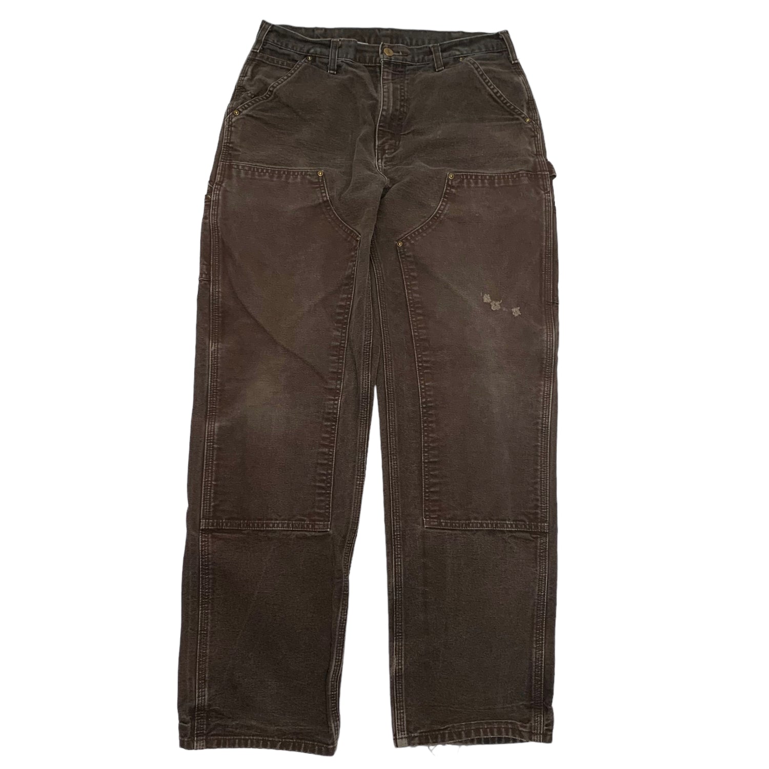 Carhartt Faded Brown Double Knee Denim 32x34 0316