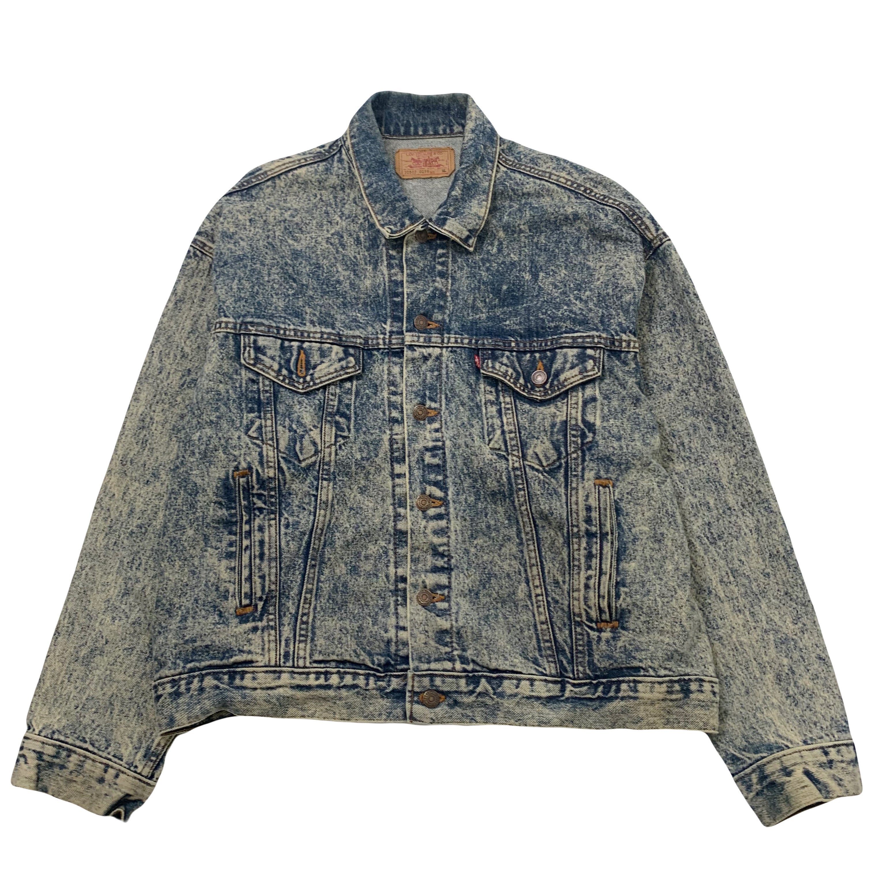 Vintage Levi's Acid Wash Denim Jacket XL