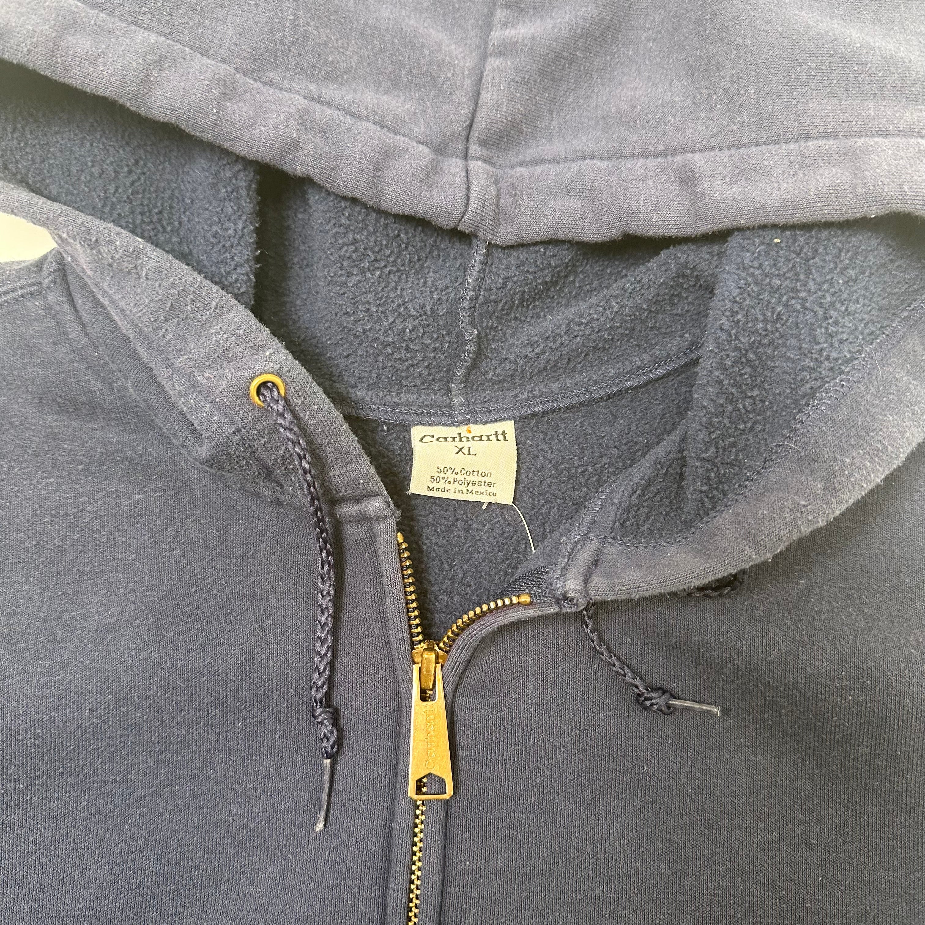 Vintage Carhartt Mini Logo Zip Hoodie XL