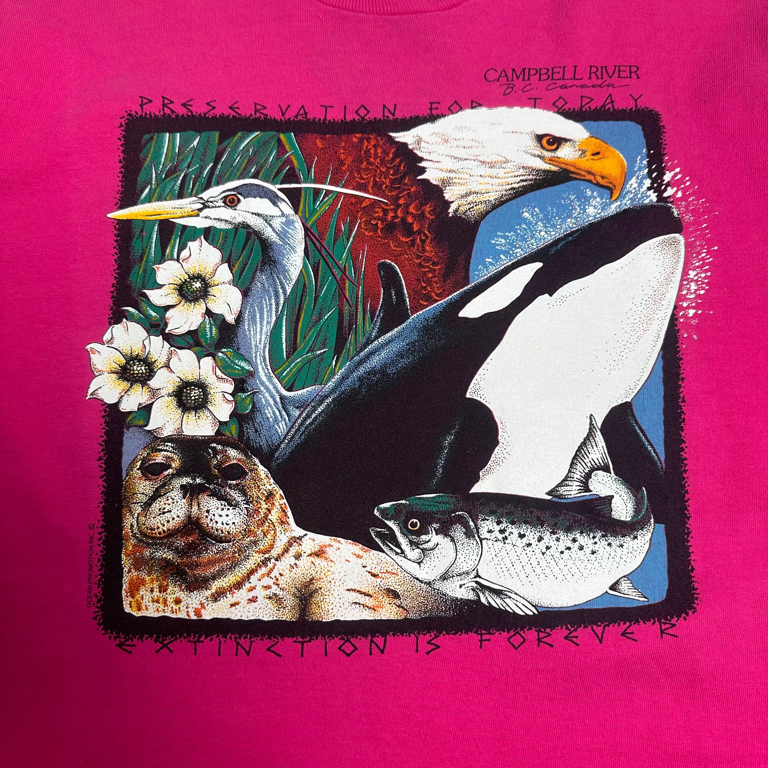 90s Campbell River Nature Tee L