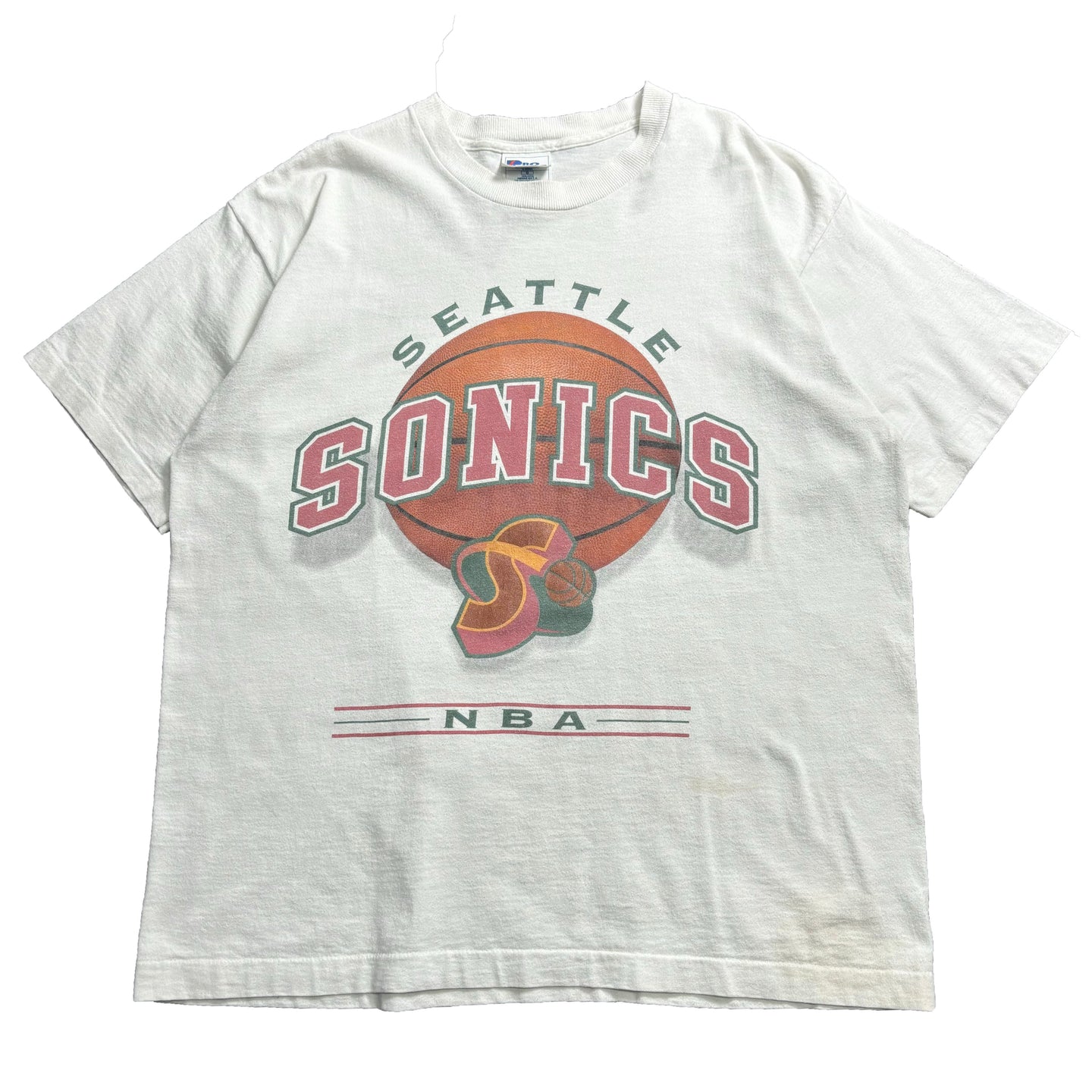 Vintage Pro Player Seattle Sonics NBA Tee L