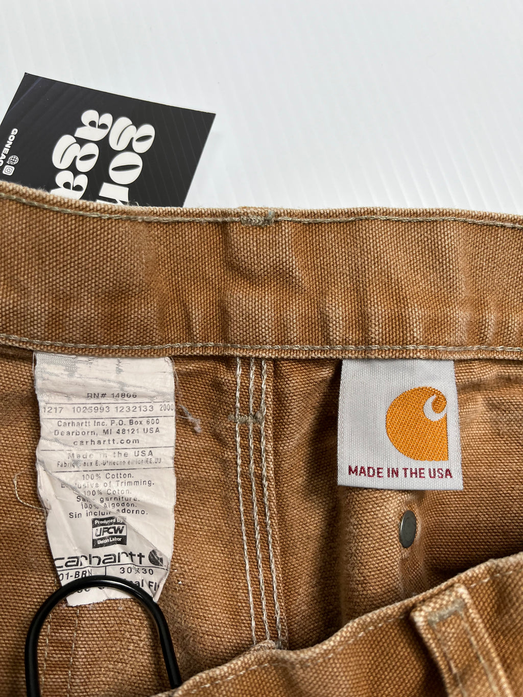 Vintage Carhartt Tan Double Knees 29