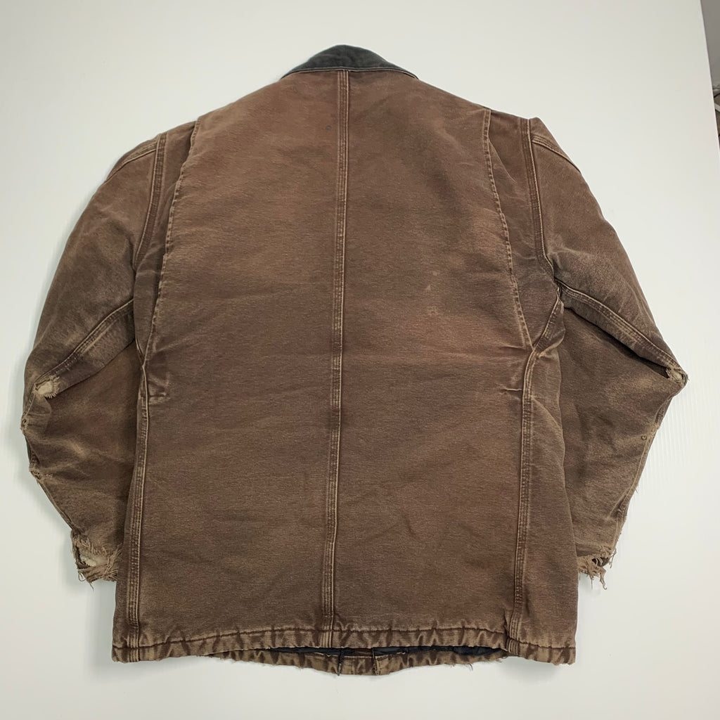 Carhartt Distressed Brown Chore Jacket M