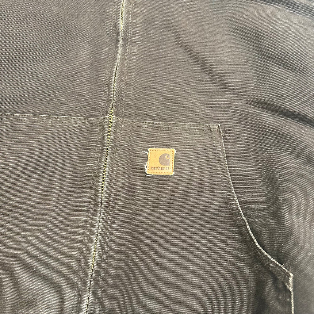 Vintage Carhartt Full Zip Active Hooded Jacket L