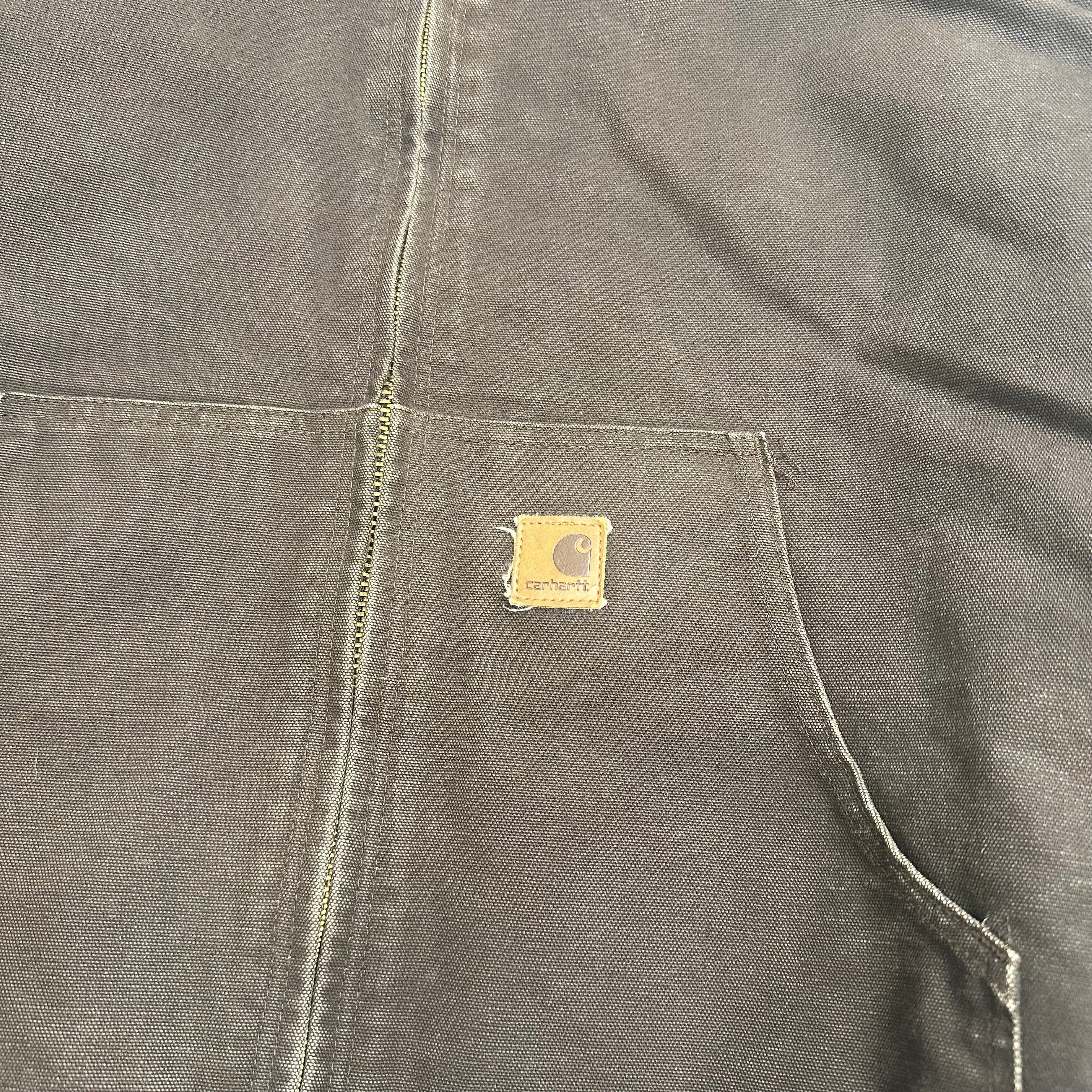 Vintage Carhartt Full Zip Active Hooded Jacket L