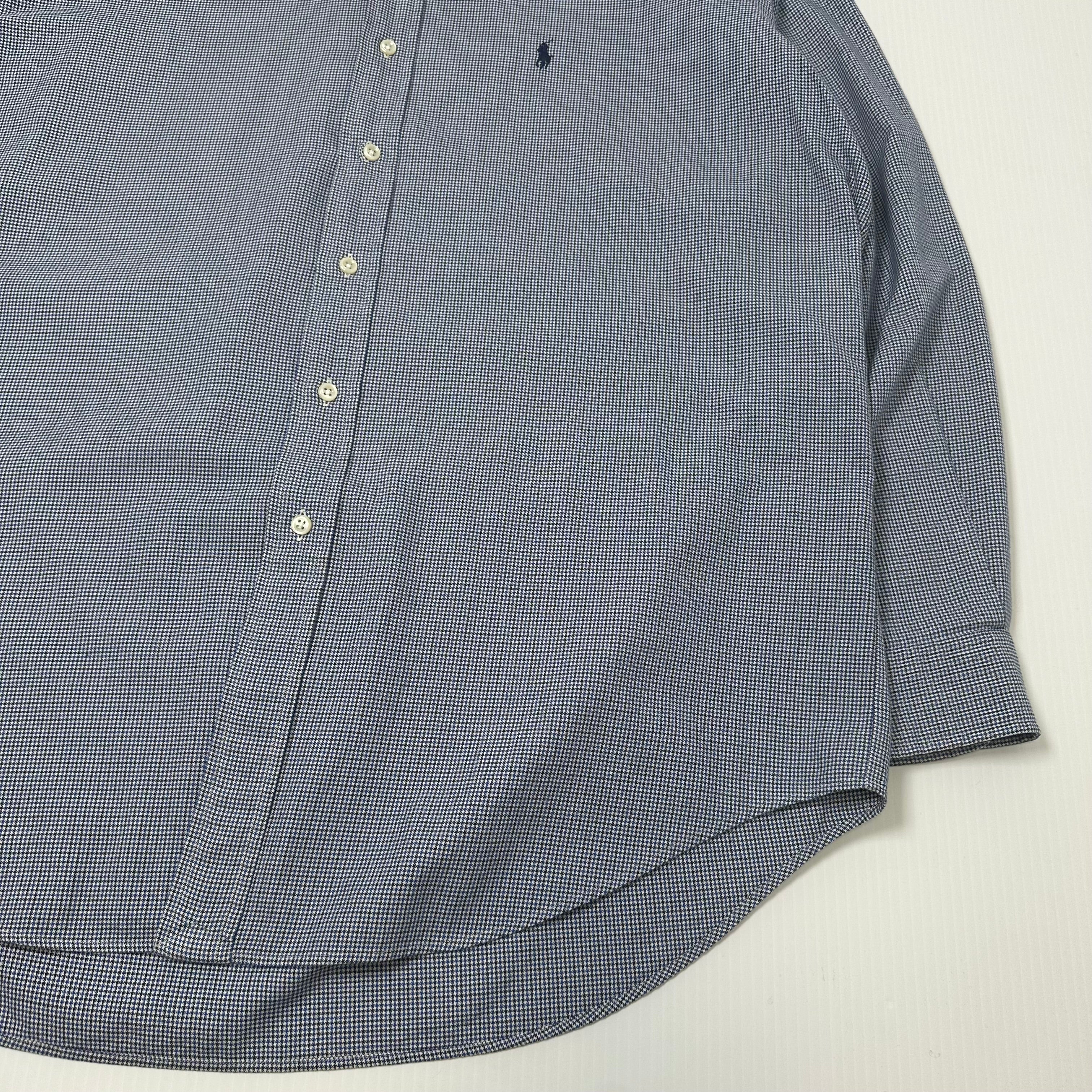 Vintage Ralph Lauren Blake Grid Plaid Button Up Shirt L