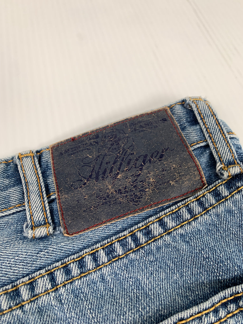 Tommy Hilfiger Distressed Denim Shorts 38