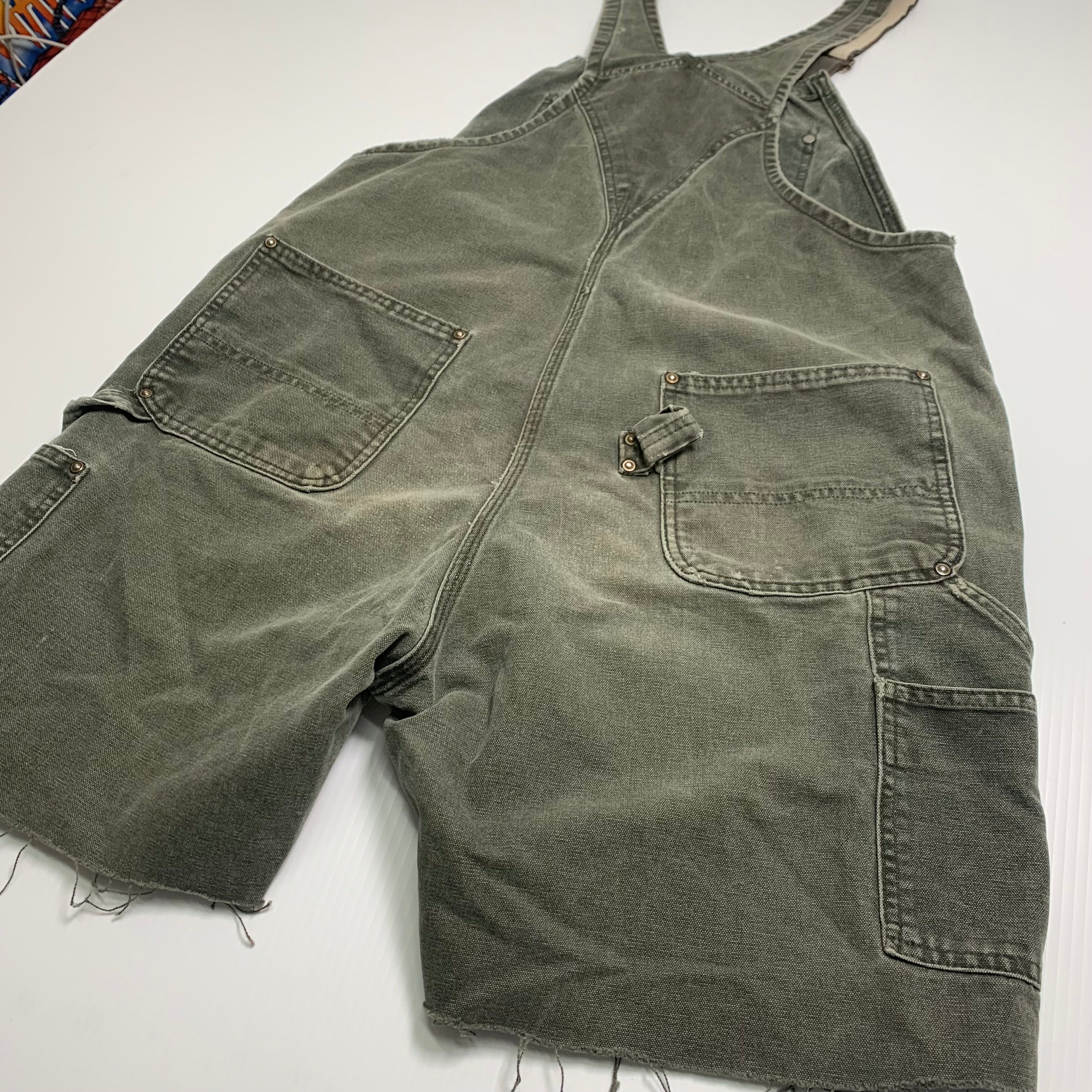Vintage Carhartt Cutoff Short Overalls 36