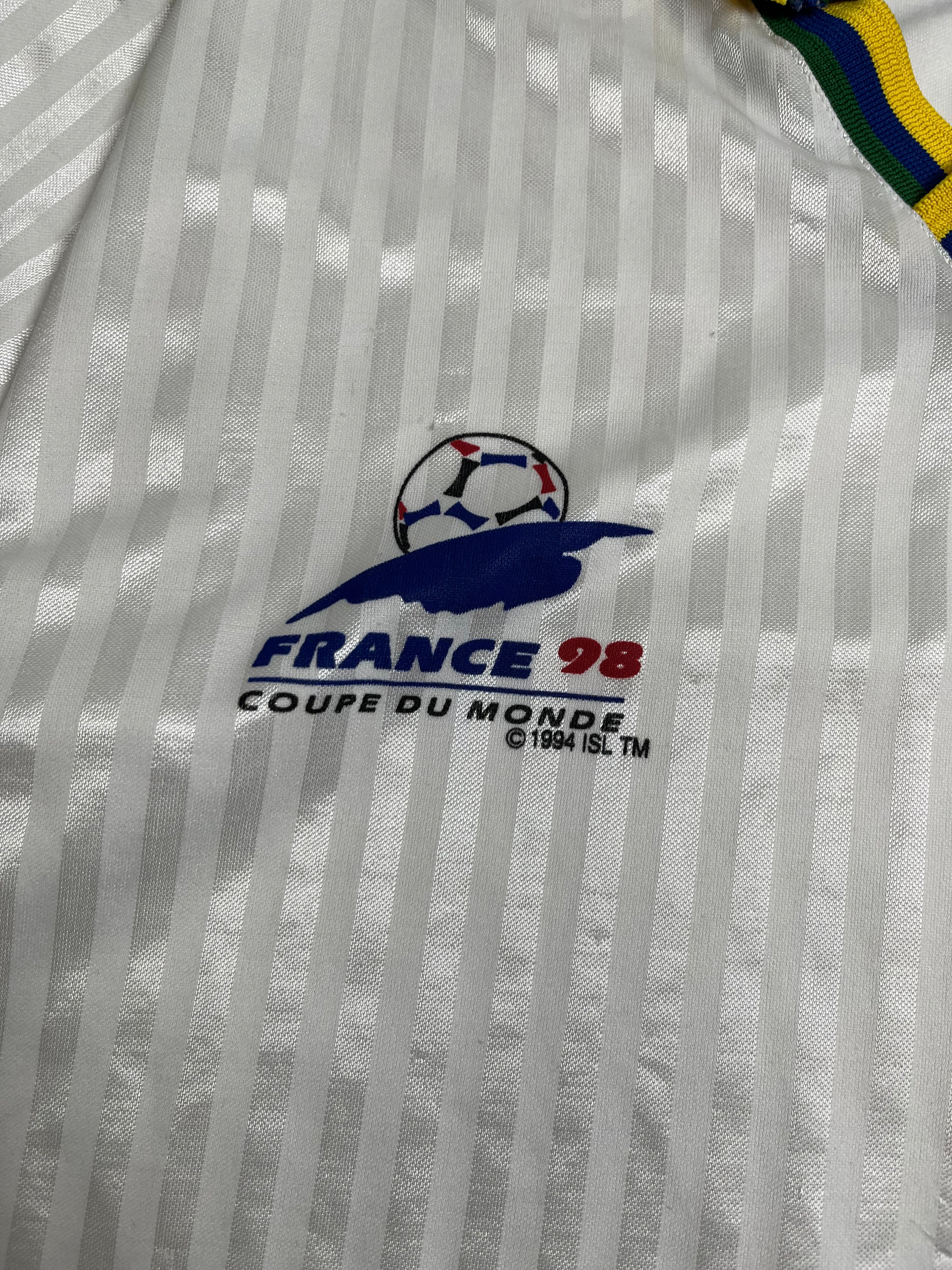 1998 France World Cup Brasil Soccer Jersey M