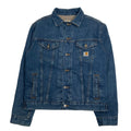 Carhartt Denim Sherpa Lined Trucker Jacket M