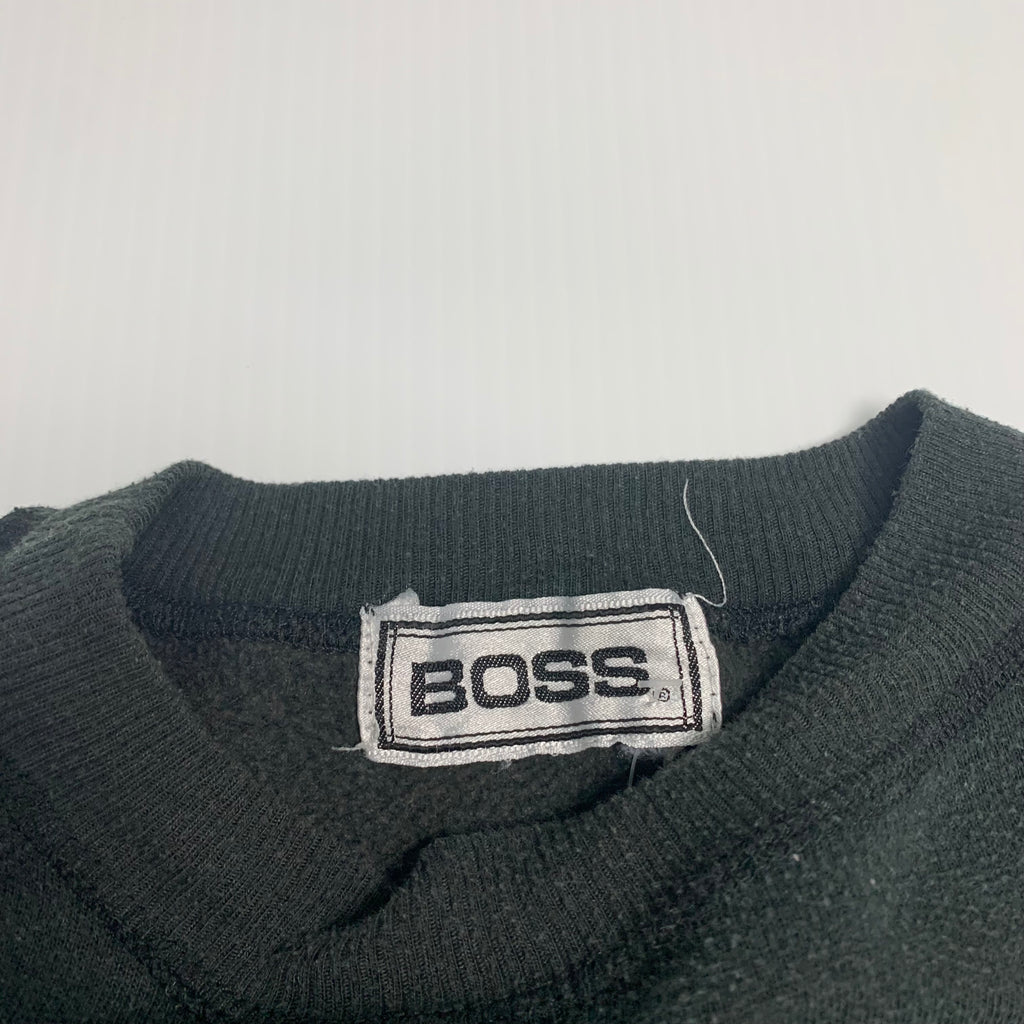 Vintage Boss Text Crewneck M