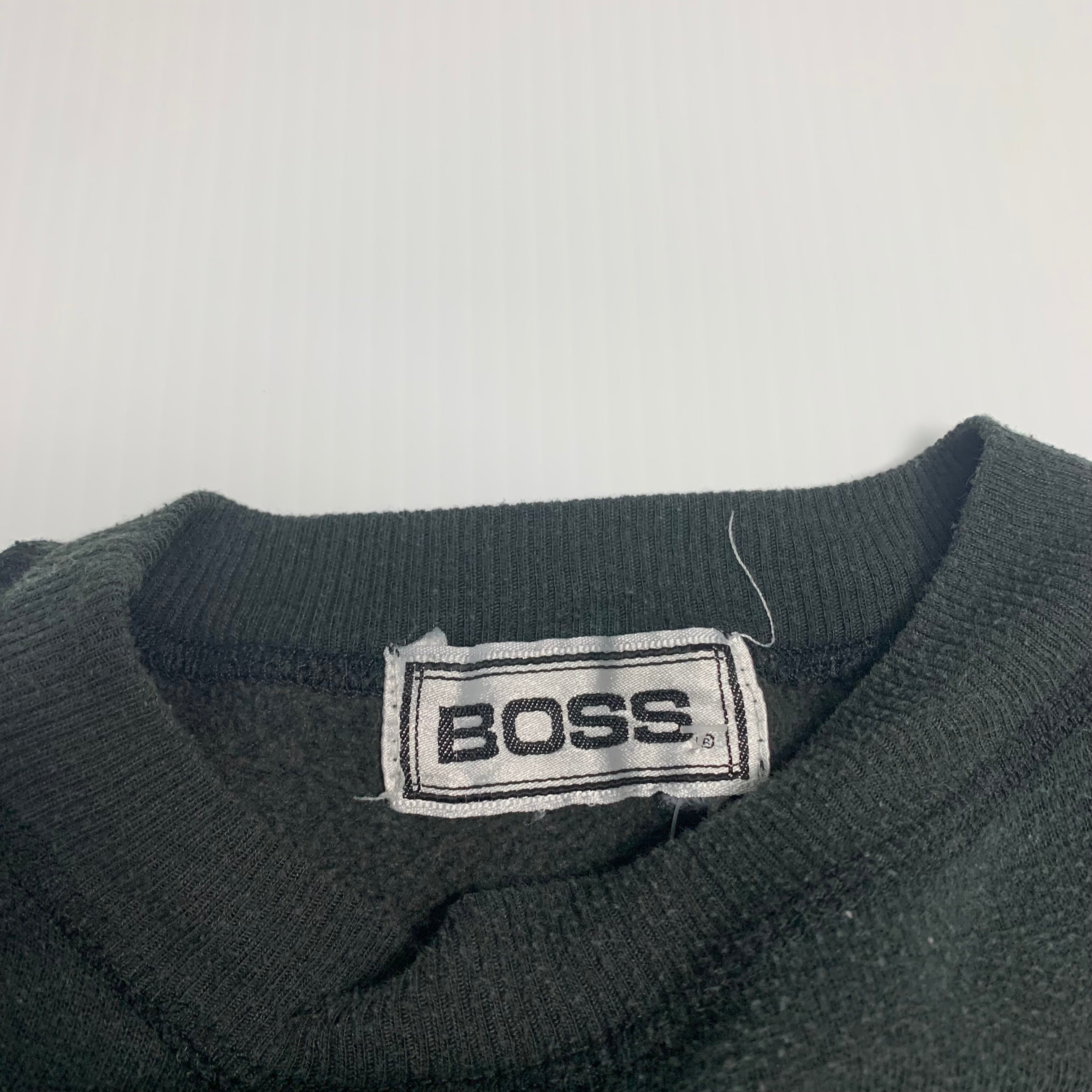 Vintage Boss Text Crewneck M