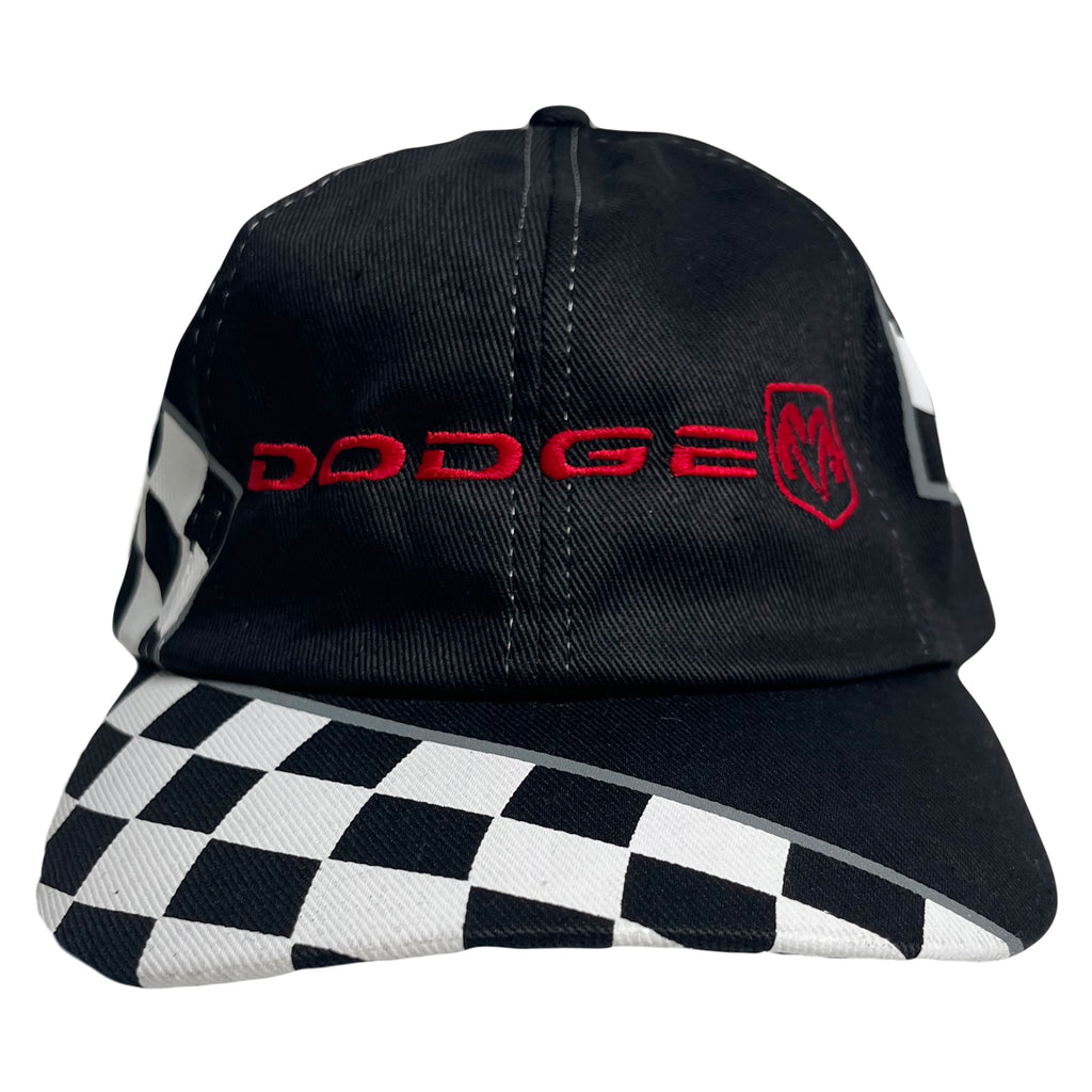Vintage Dodge Motorsports Checkered Strapback Hat