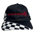 Vintage Dodge Motorsports Checkered Strapback Hat