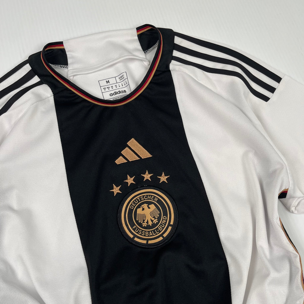 Rework Shirred Adidas Germany Home Jersey Women's M