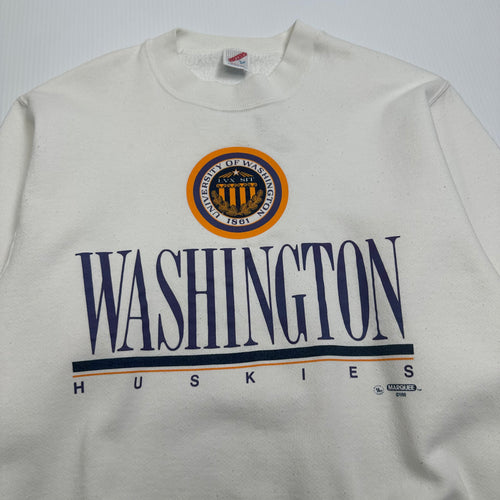 1988 University of Washington Huskies UW Crewneck L