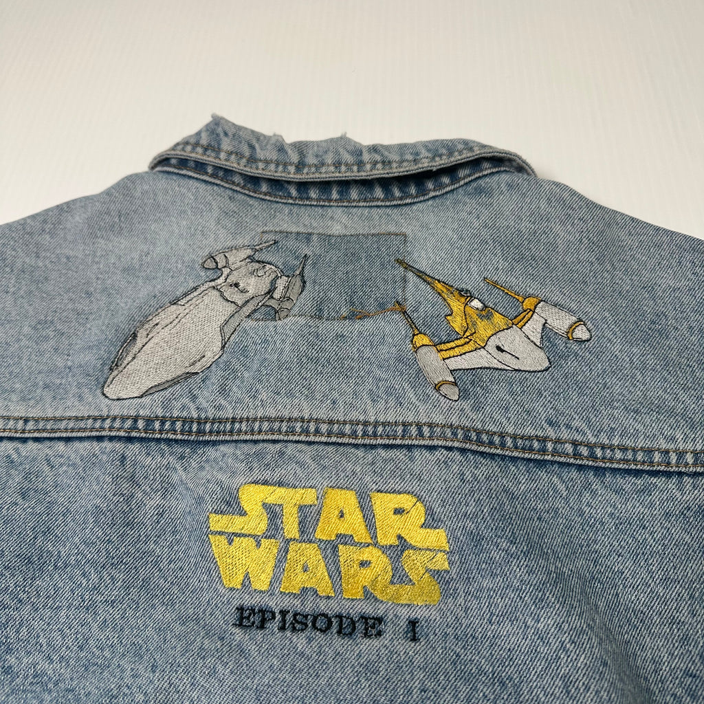 Vintage Jordache Star Wars Episode 1 Denim Jacket XL
