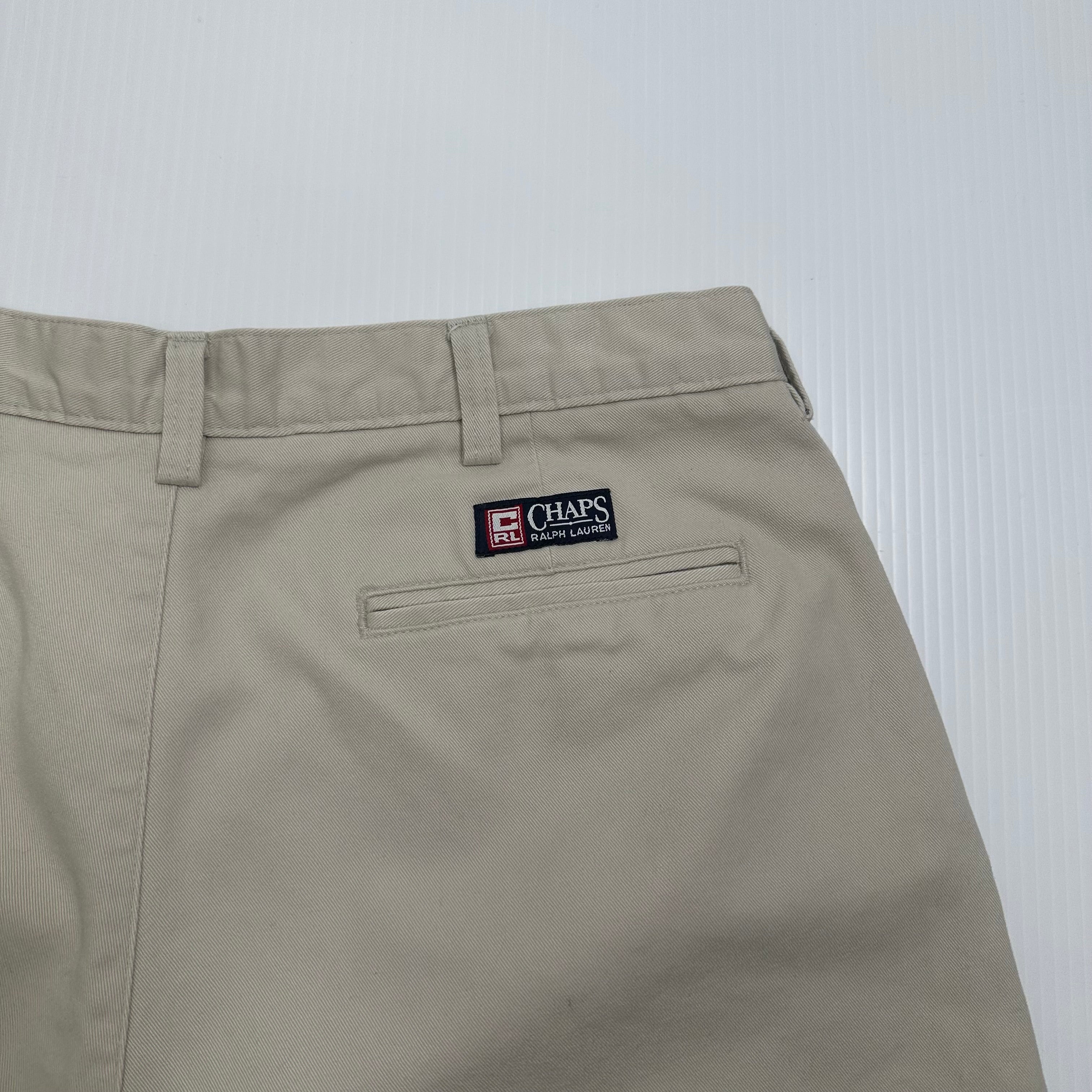 Vintage Chaps Ralph Lauren Pleated Shorts 36