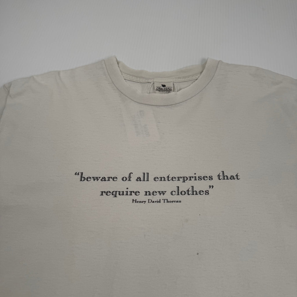 Vintage Henry David Thoreau Quote Tee XL