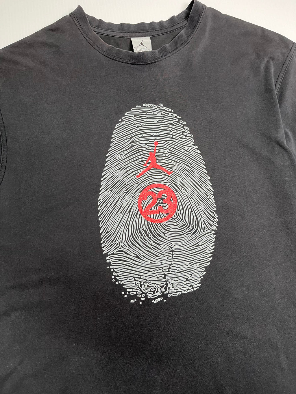 Y2K Air Jordan Thumbprint Tee L