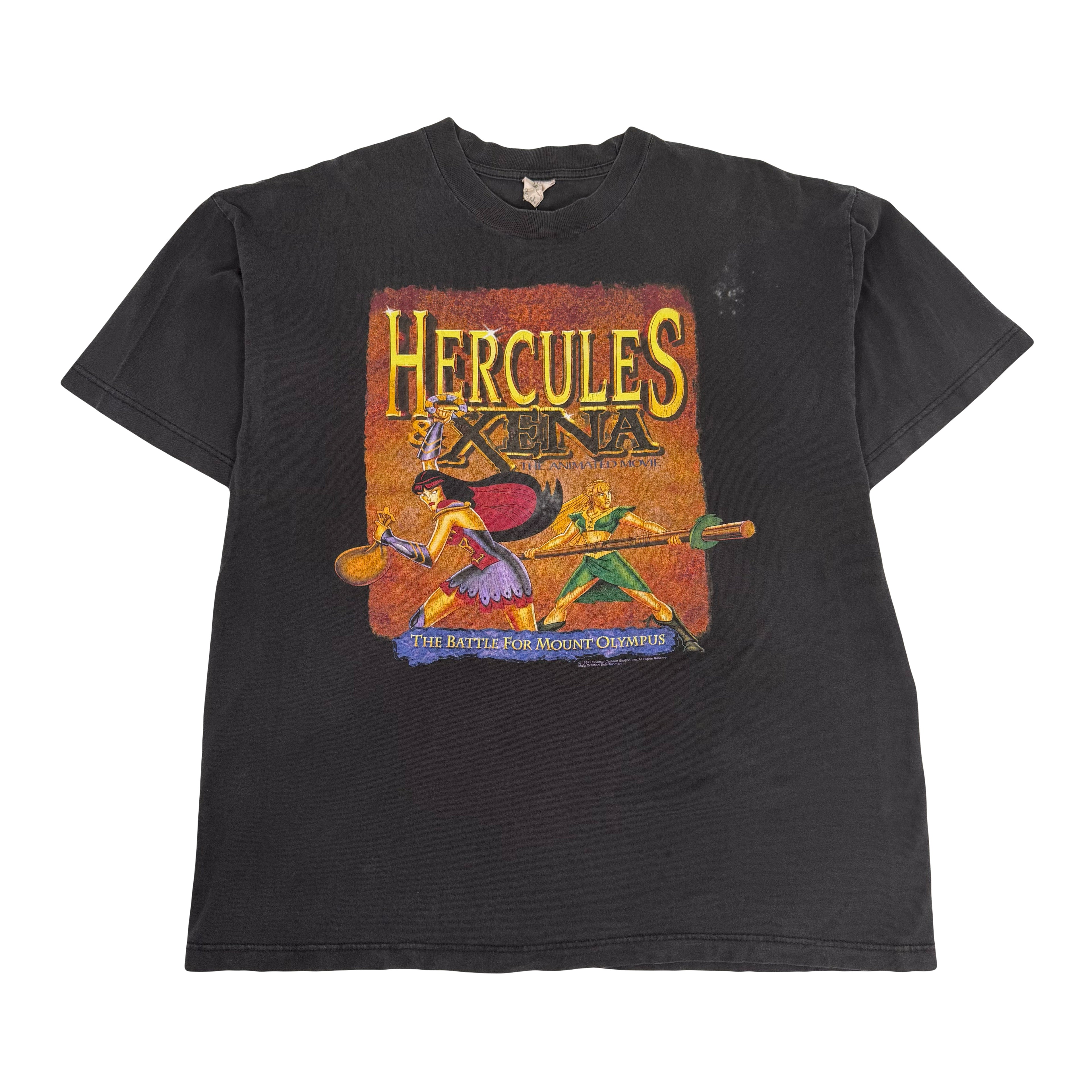 1997 Hercules Xena The Animated Movie Promo Tee XL
