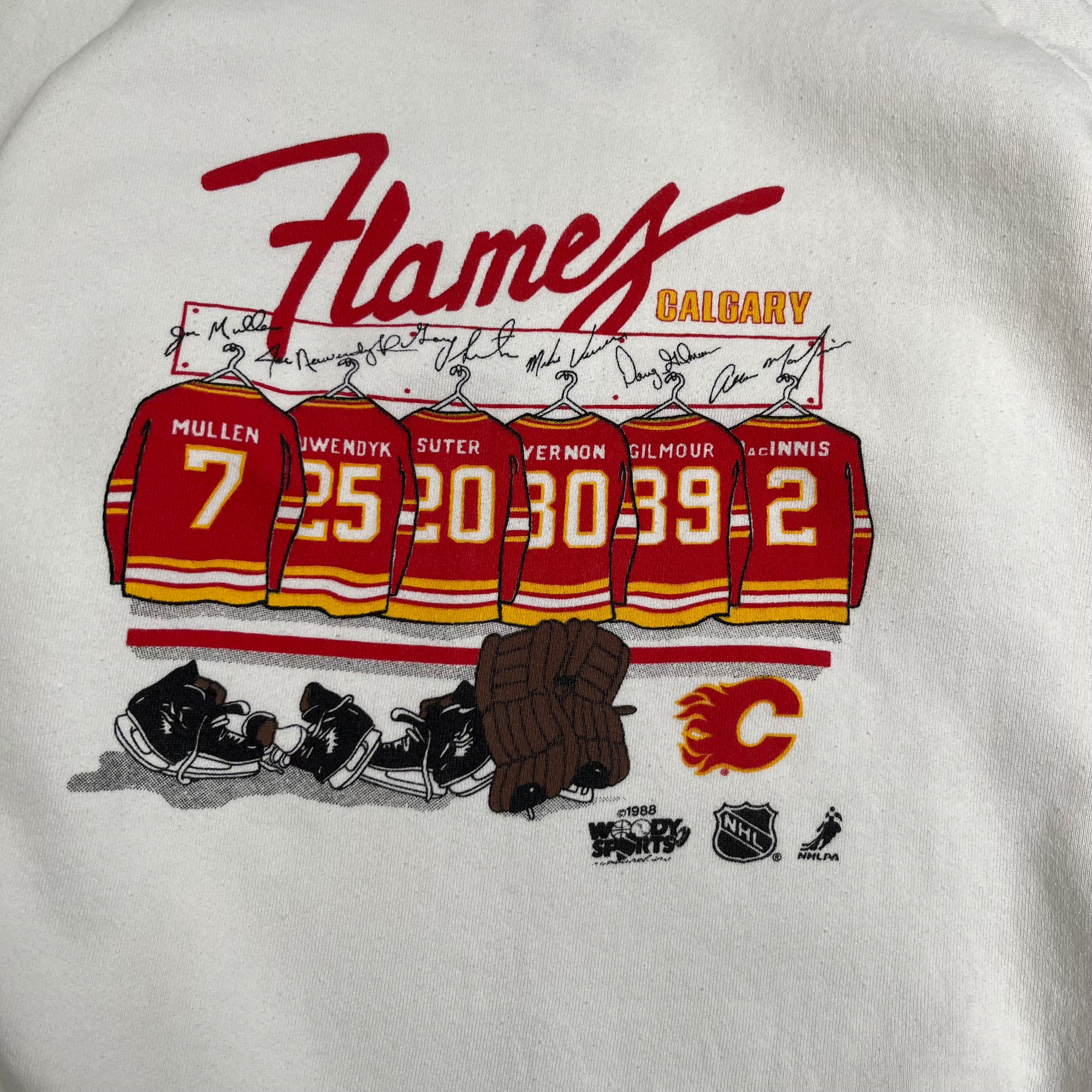 1988 Calgary Flames NHL Graphic Crewneck XL