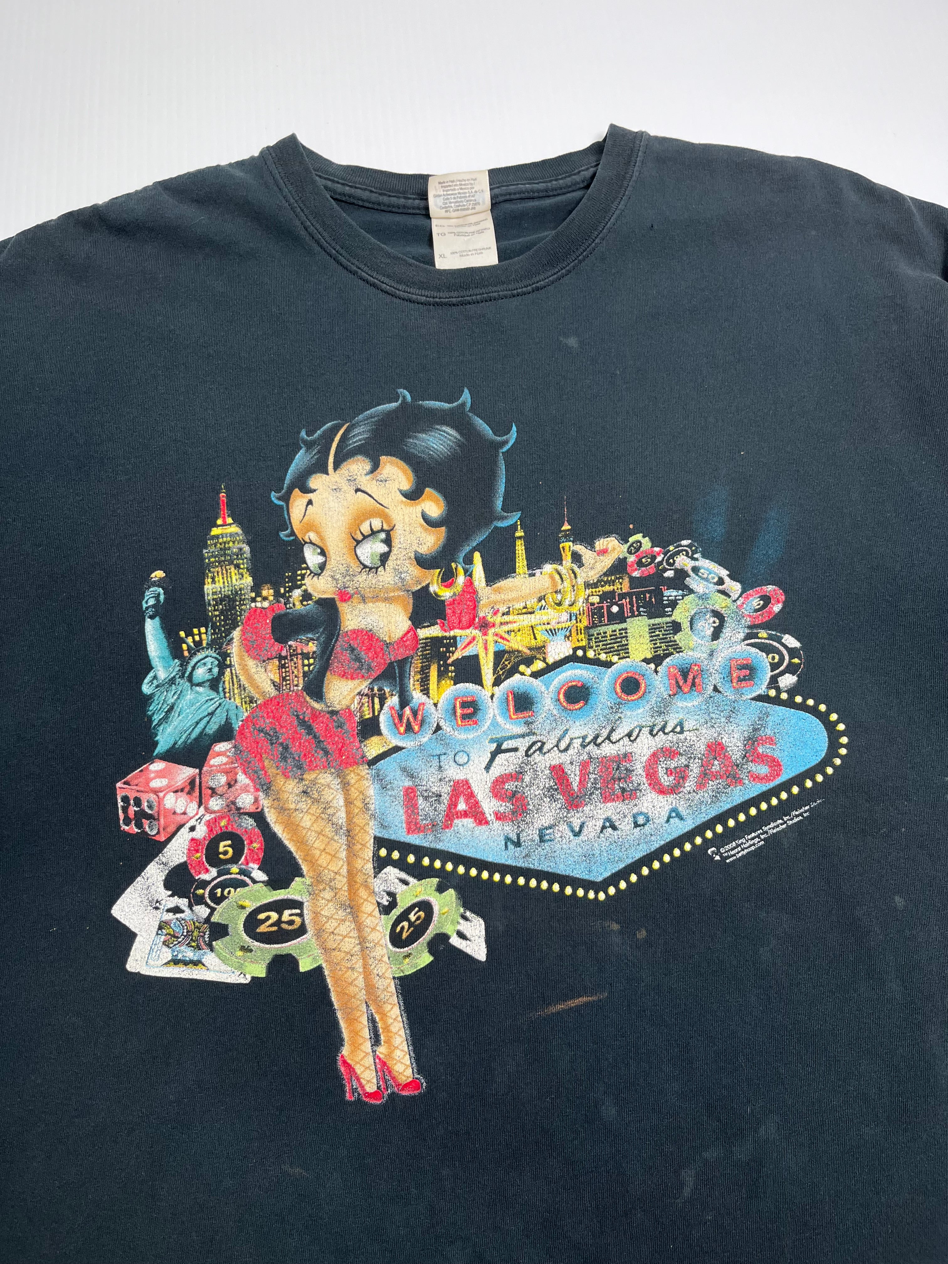 2008 Betty Boop Las Vegas Graphic Tee XL