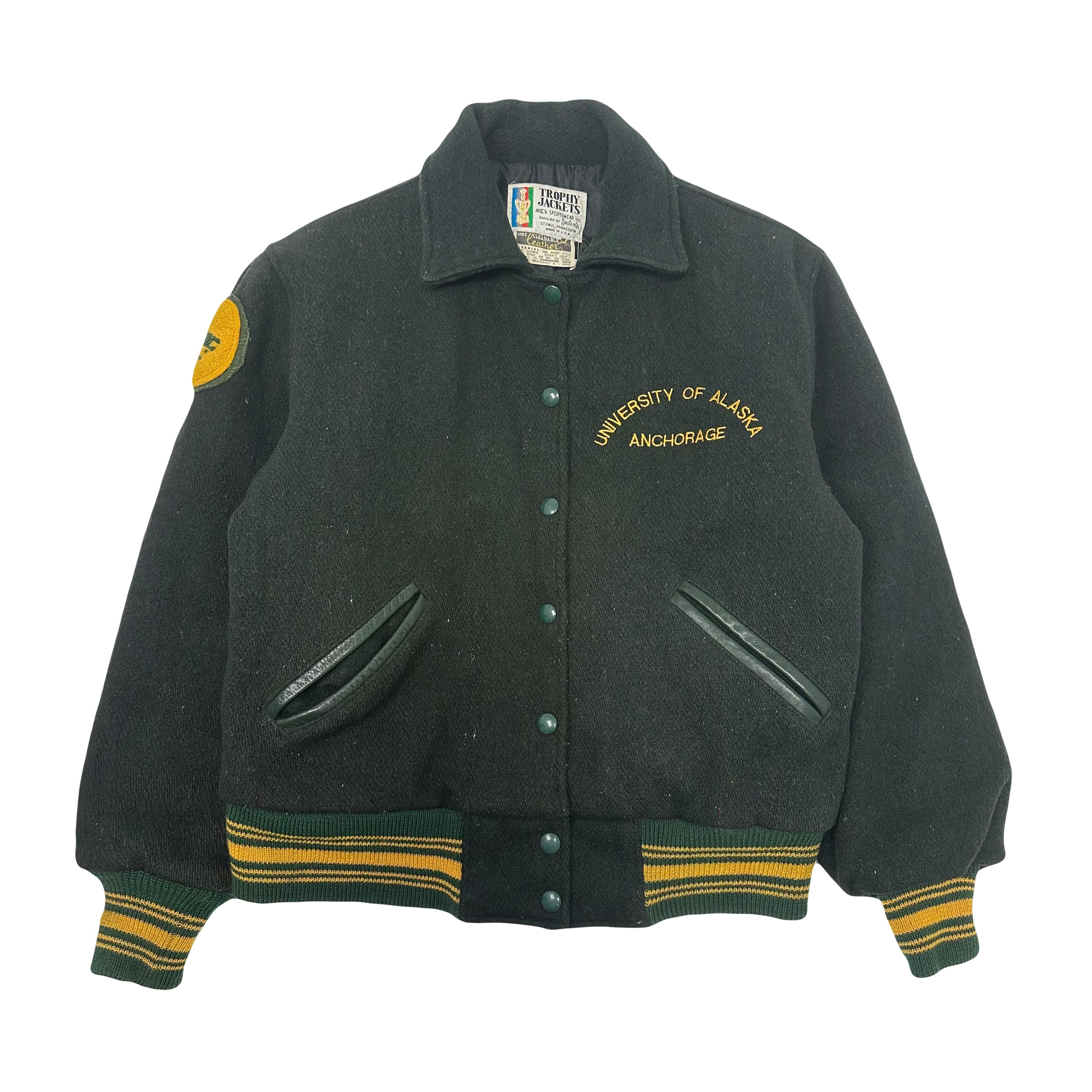 Vintage University Of Alaska Varsity Jacket S