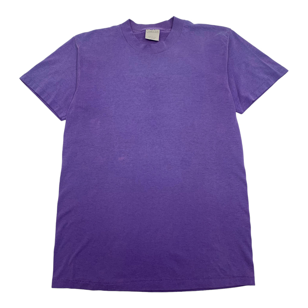 90s Oneita Faded Purple Tee L