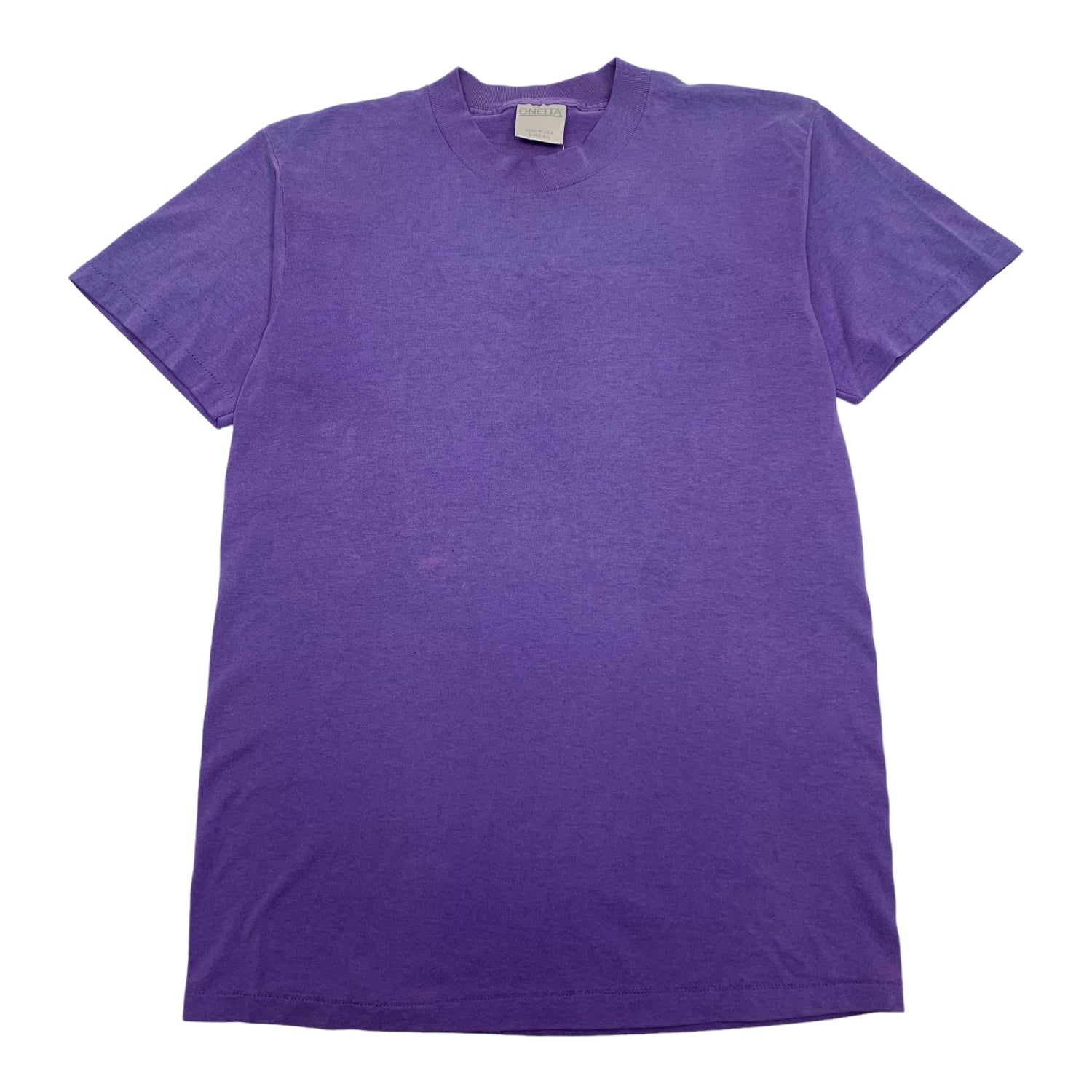 90s Oneita Faded Purple Tee L