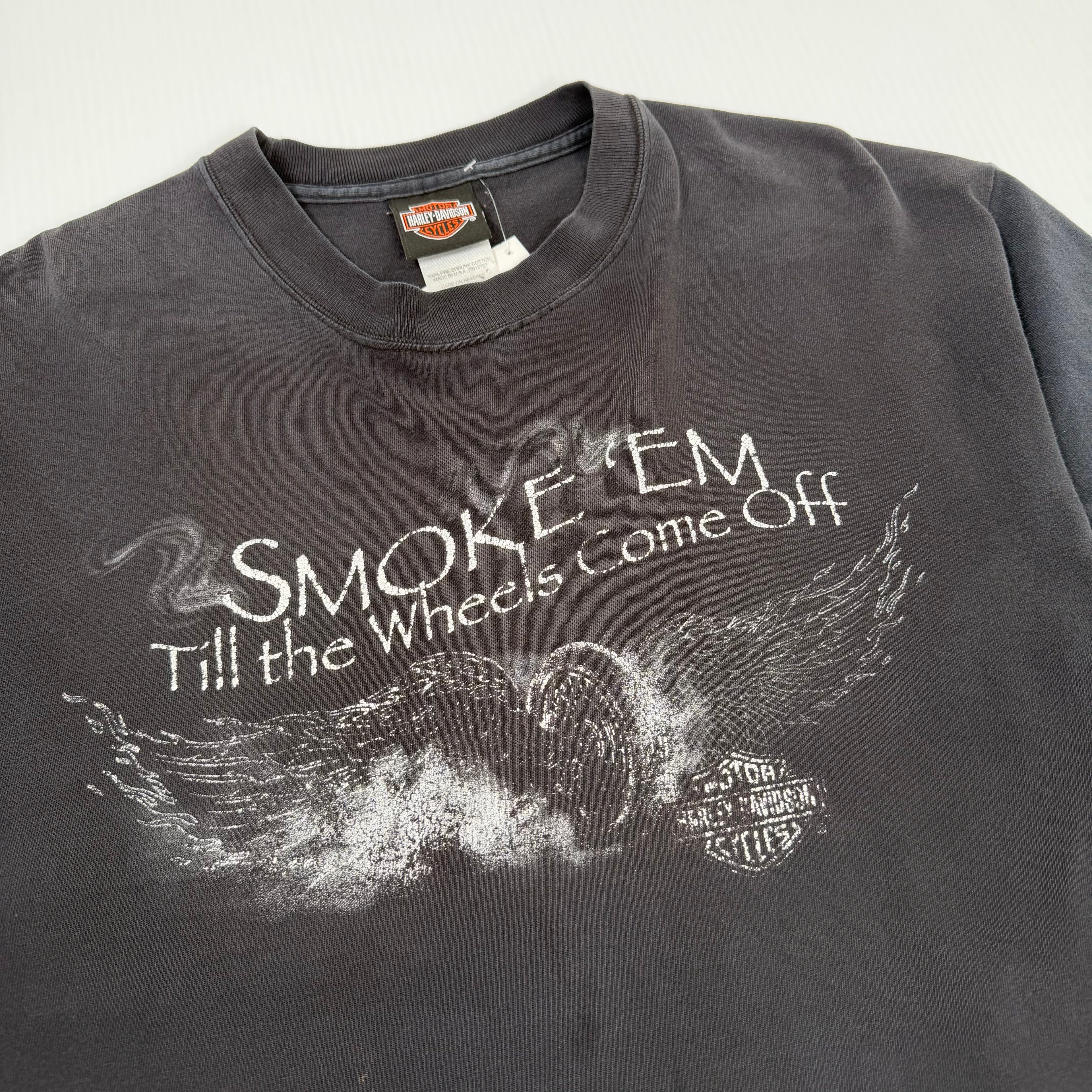 Vintage Harley Davidson Smoke 'Em Tee XL