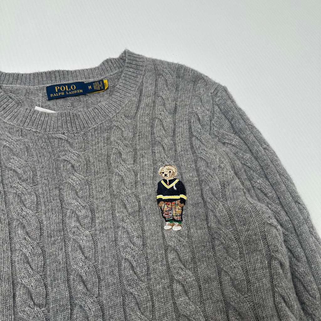Polo Ralph Lauren Mini Bear Cable Knit Sweater M
