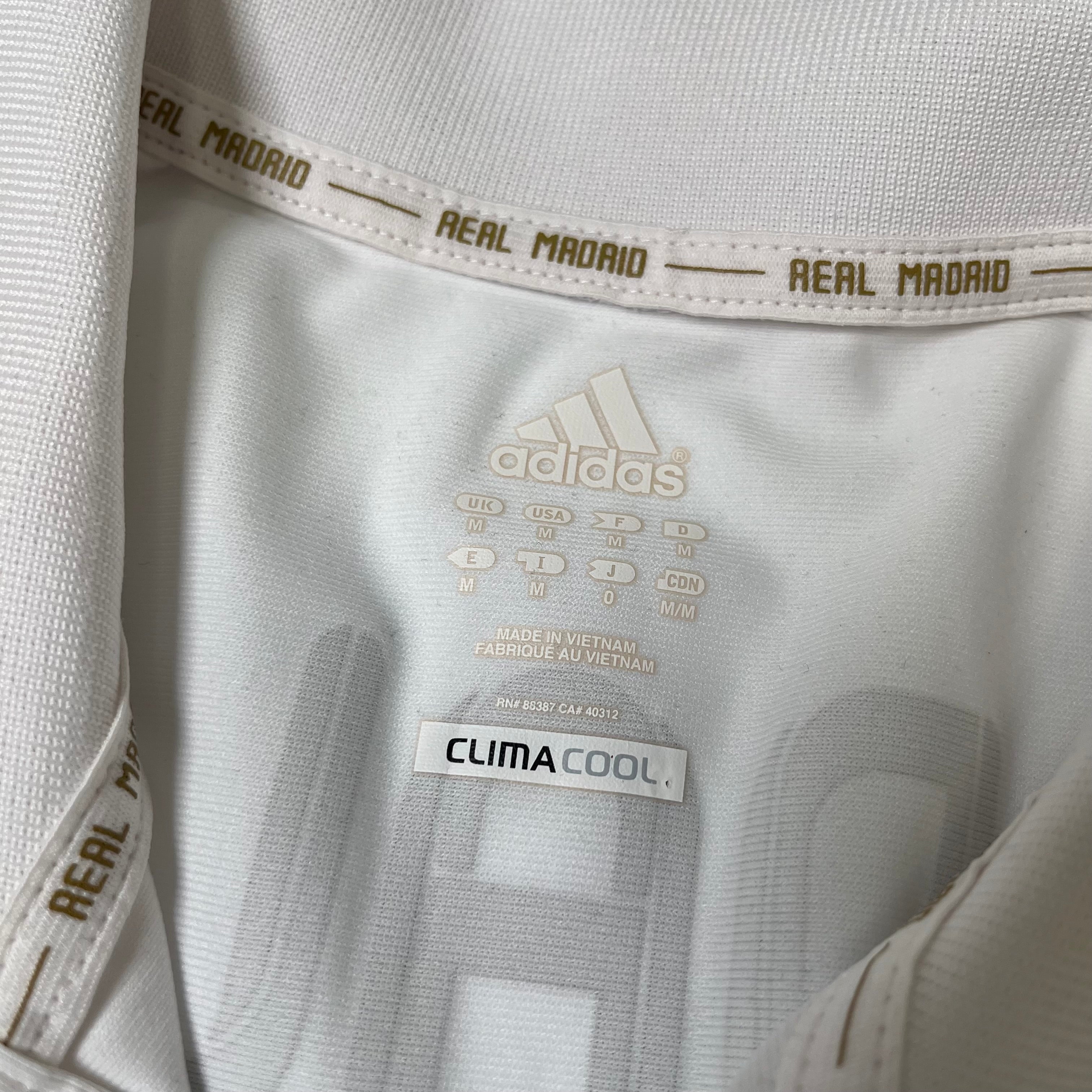 2011-12 Adidas Real Madrid Cristiano Ronaldo Home Kit M