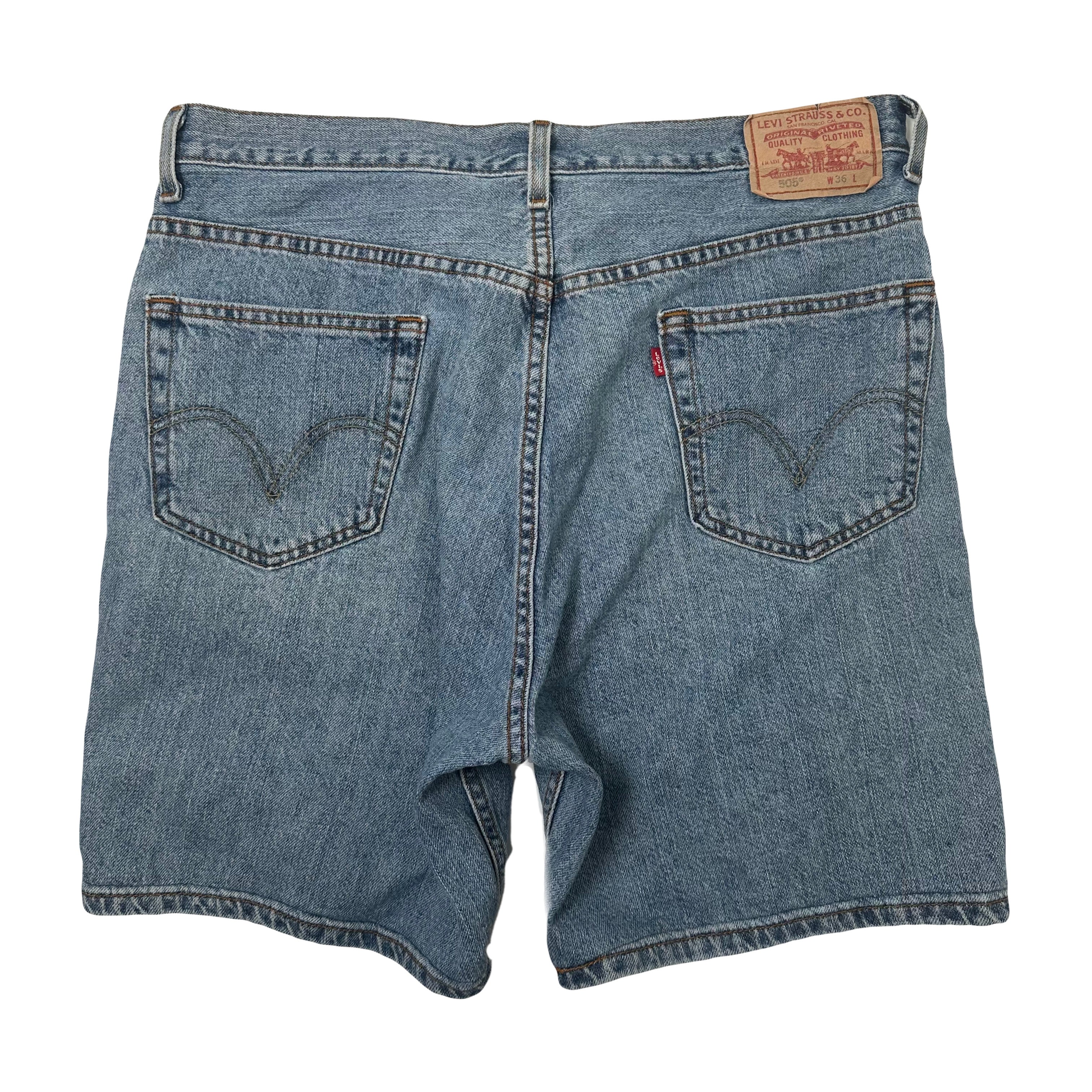 Levi's 505 Medium Wash Denim Shorts 36