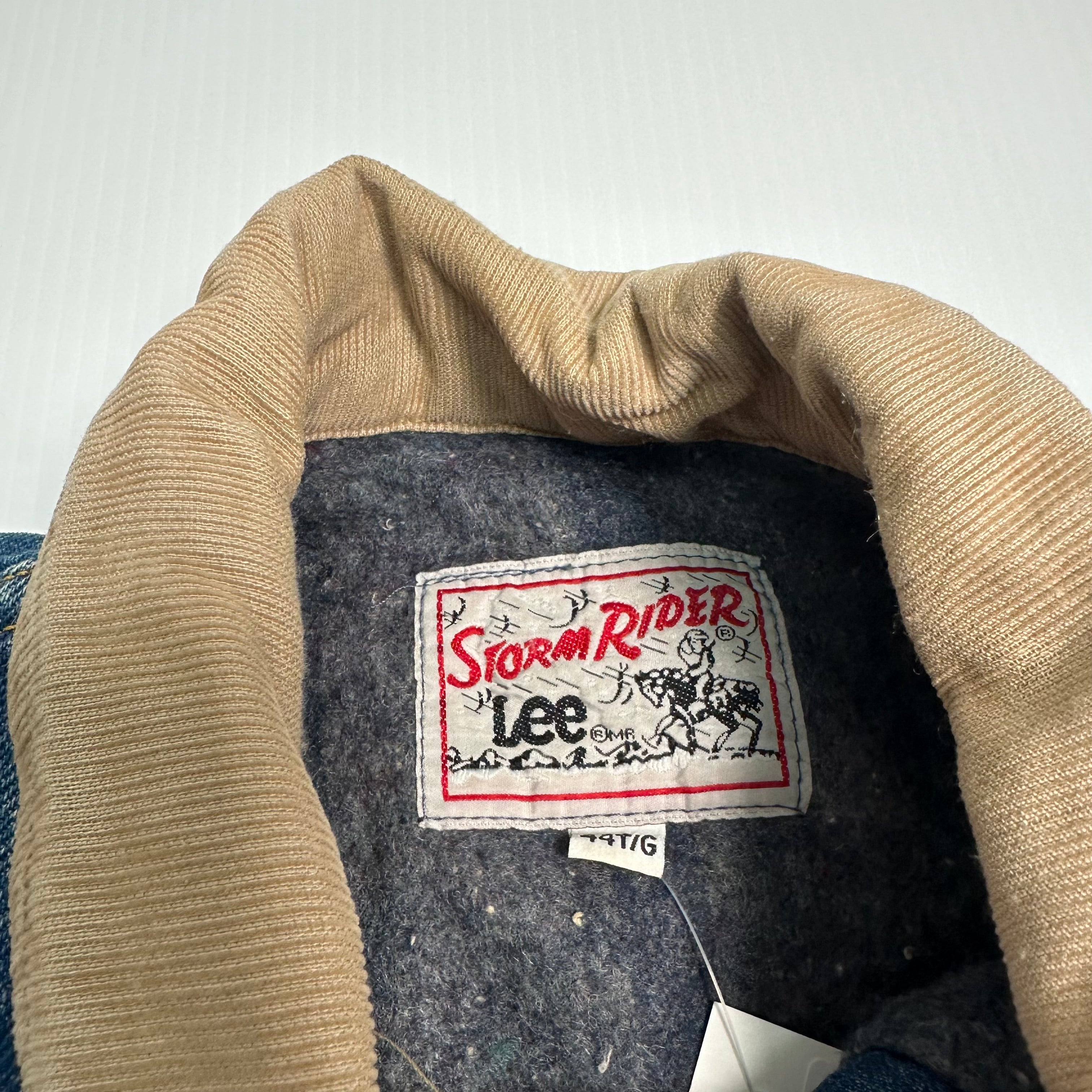 Vintage Lee Stormrider Blanket Lined Denim Jacket 44