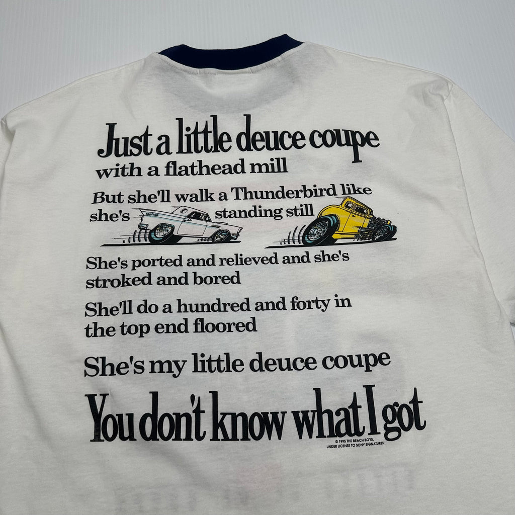 1995 The Beach Boys Little Deuce Coupe Ringer Tee L