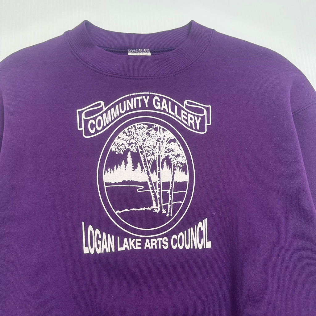 Vintage Logan Lake Arts Council Community Gallery Crewneck M