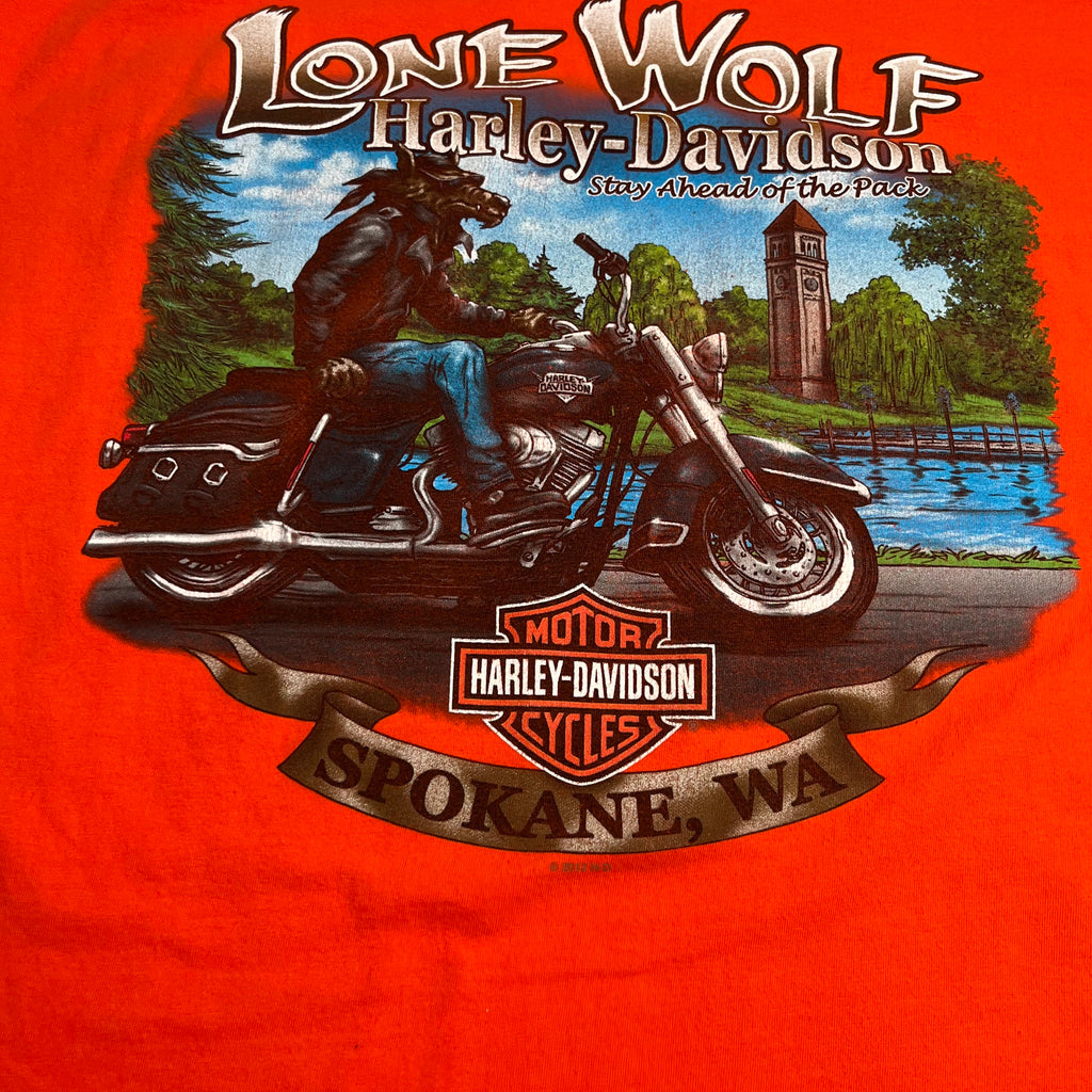 Harley Davidson Lone Wolf Washington Tee XL