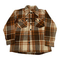 Vintage Brown Plaid Flannel M