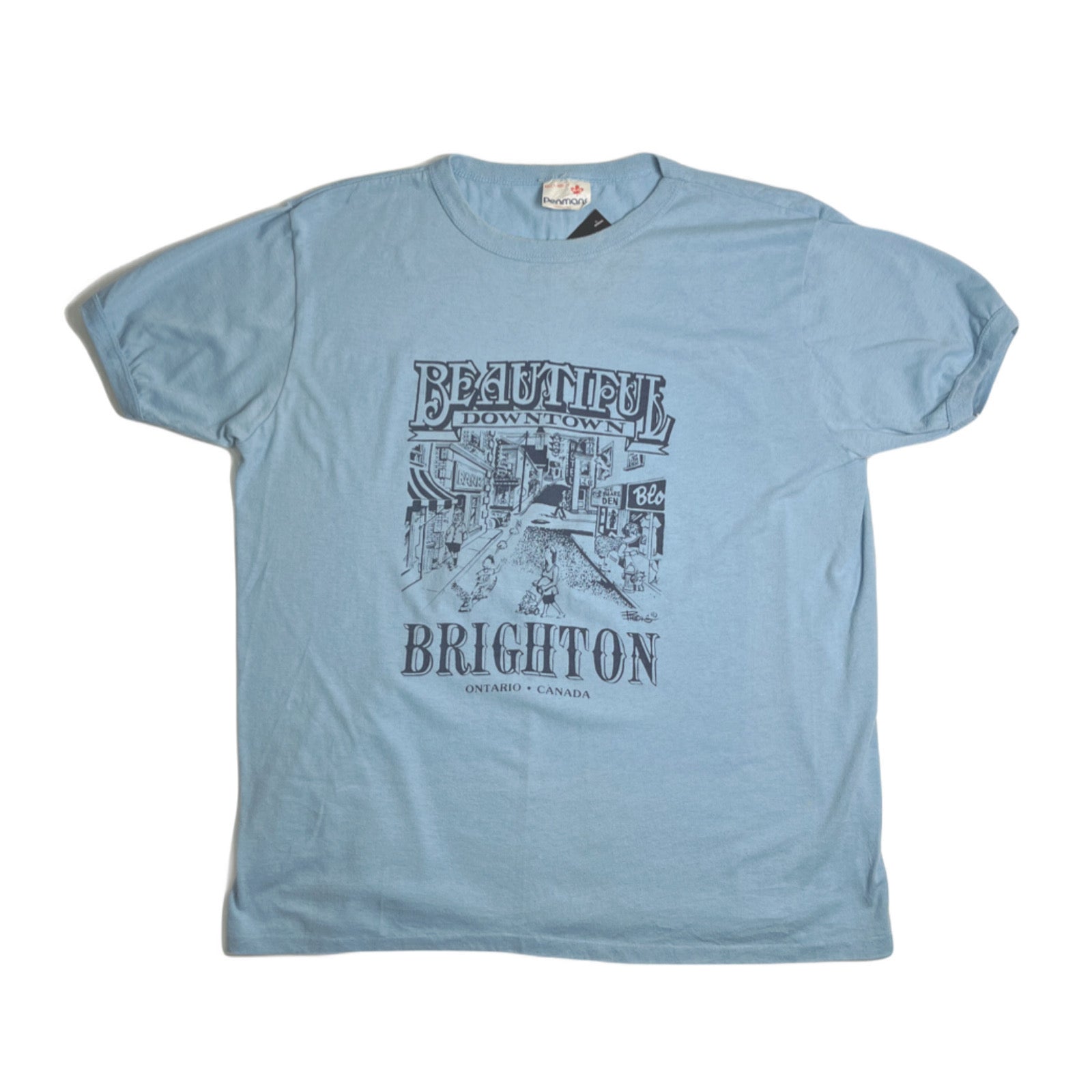 Vintage Downtown Brighton Graphic Tee L