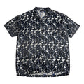 Vintage ODO Chrome Flames Short Sleeve Button Up M