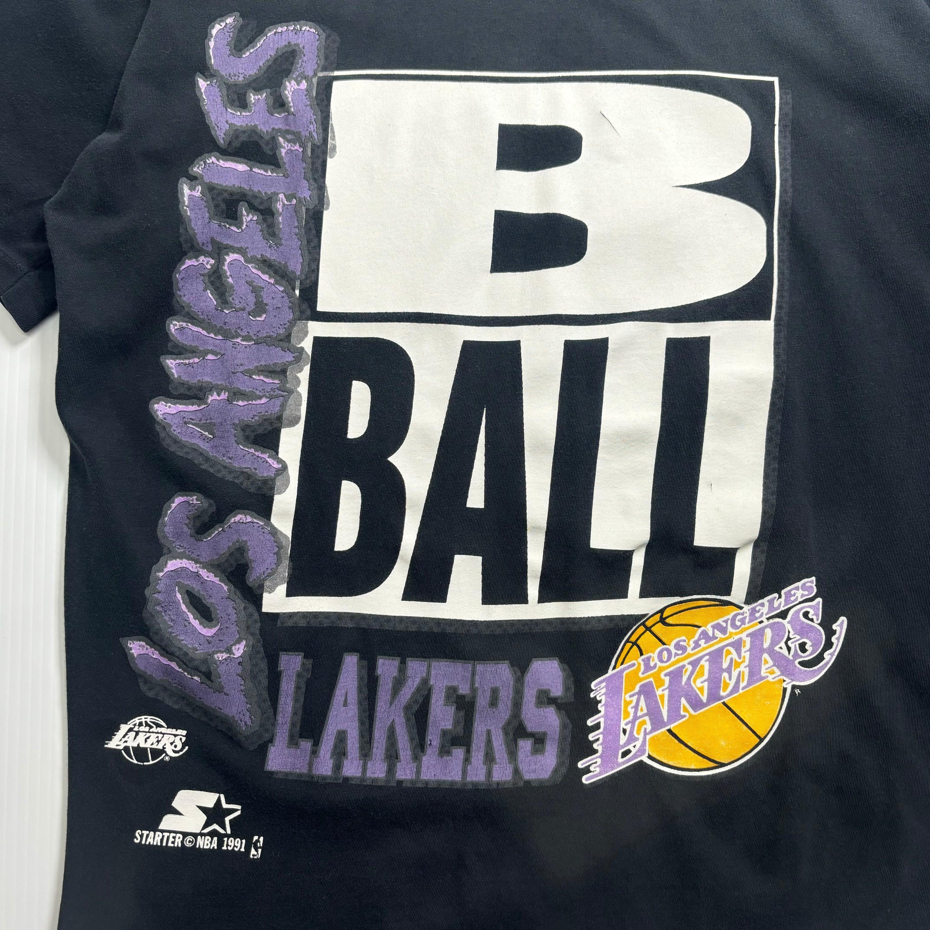 1991 Los Angeles Lakers Starter Graphic Tee L