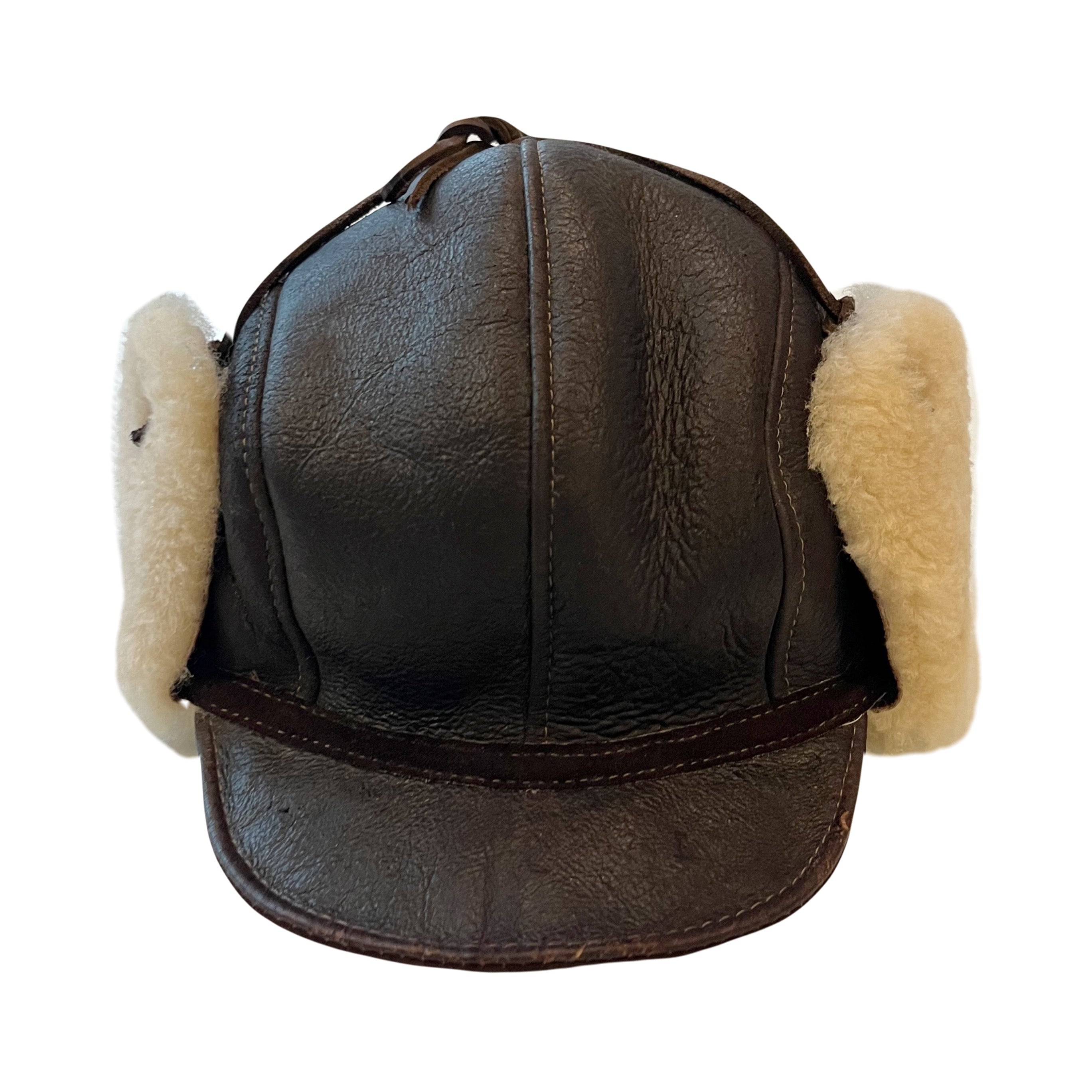 Vintage Mr. Bick Leather Aviator Hat