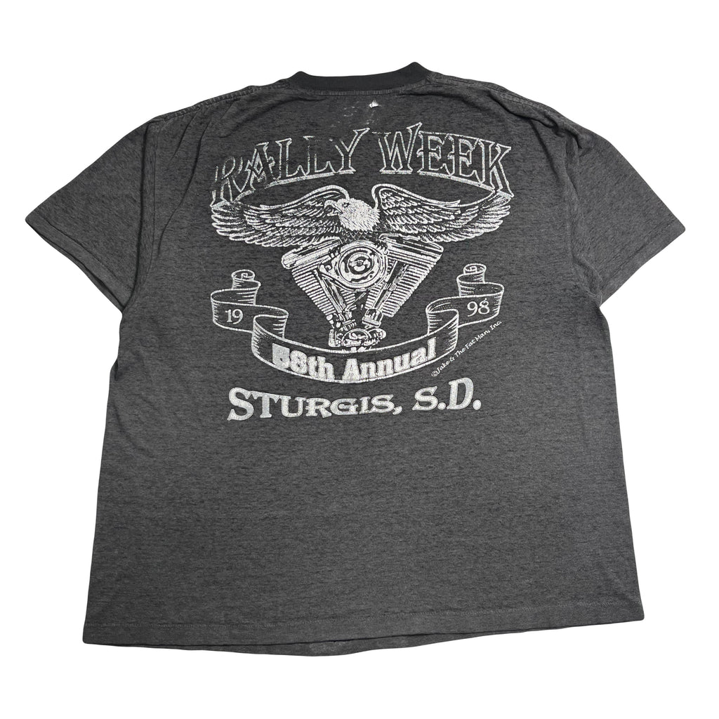 1998 Sturgis Rally Week Thin Faded Distressed Tee XL