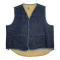 '80s Carhartt Sherpa Lined Blue Denim Vest S