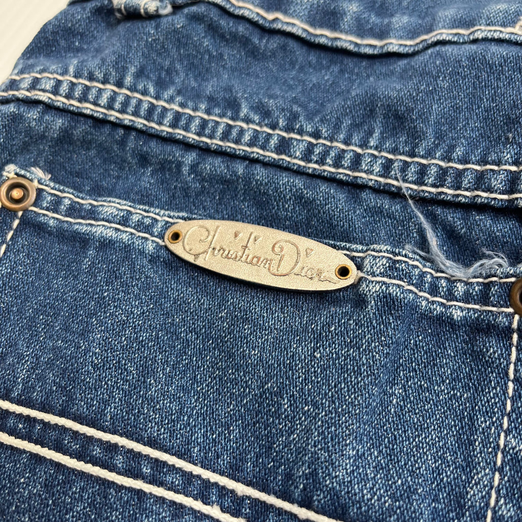 Vintage Christian Dior Denim Capri Shorts 29